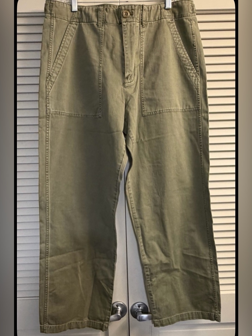 Madewell Fatigue Olive Utility Cargo Pants size 35/32